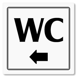 WC vlevo, 118x118mm, bílá, Utah